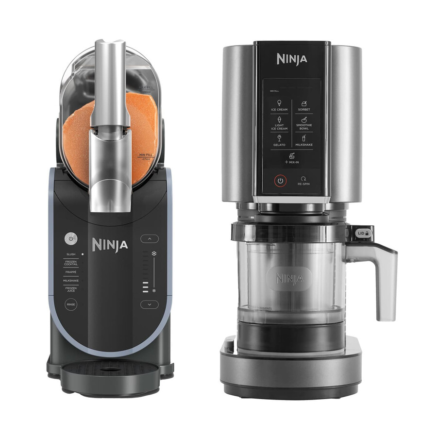paquete de máquina para hacer helados ninja creami y máquina para hacer bebidas congeladas ninja slushi