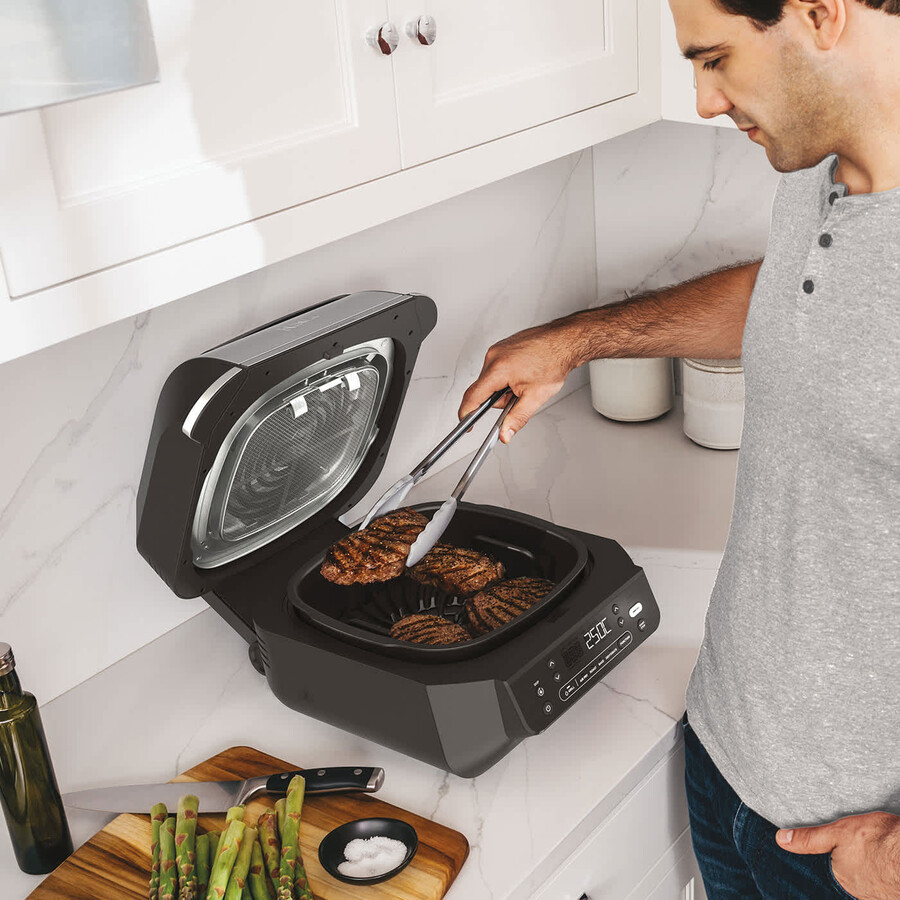 parrilla y freidora de aire ninja 5 en 1 eg351uk