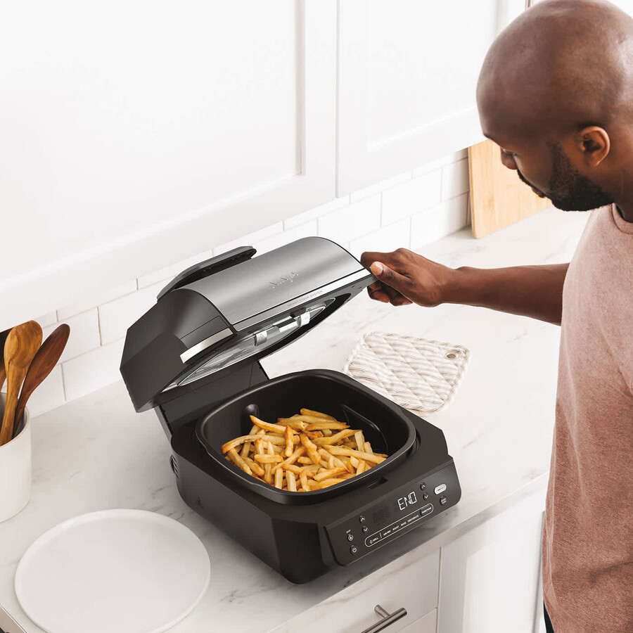 parrilla y freidora de aire ninja 5 en 1 eg351uk