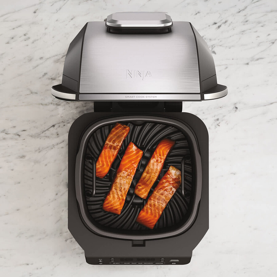 parrilla y freidora de aire ninja 5 en 1 eg351uk