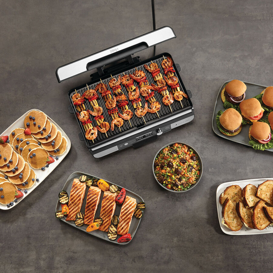 parrilla y placa plana ninja sizzle pro xl gx101uk