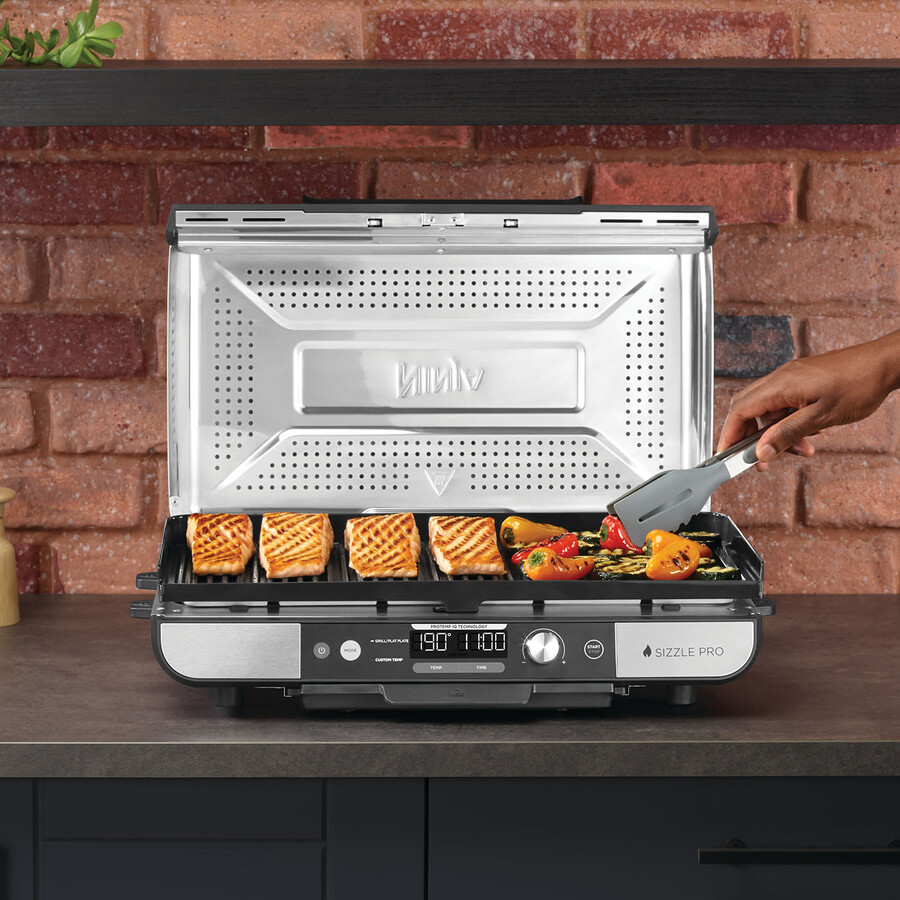 parrilla y placa plana ninja sizzle pro xl gx101uk