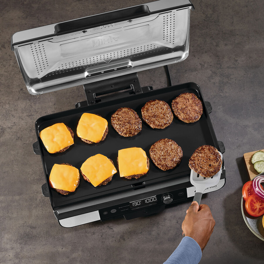 parrilla y placa plana ninja sizzle pro xl gx101uk