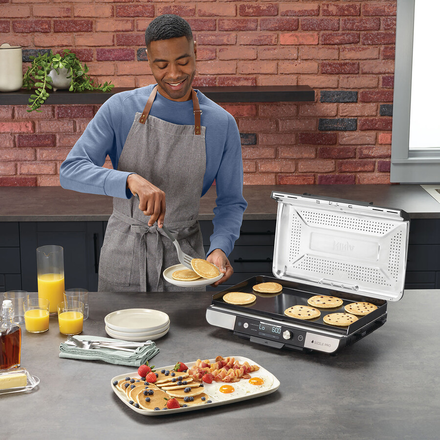 parrilla y placa plana ninja sizzle pro xl gx101uk
