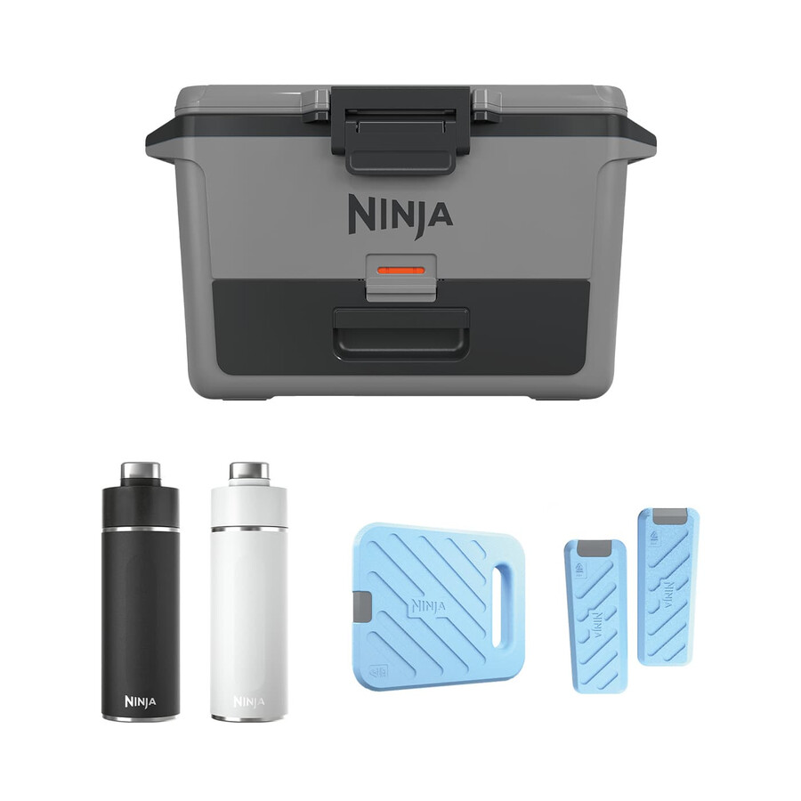 paquete de hielera ninja frostvault de 50 cuartos47 litros paquete de hielo y botella thirsti