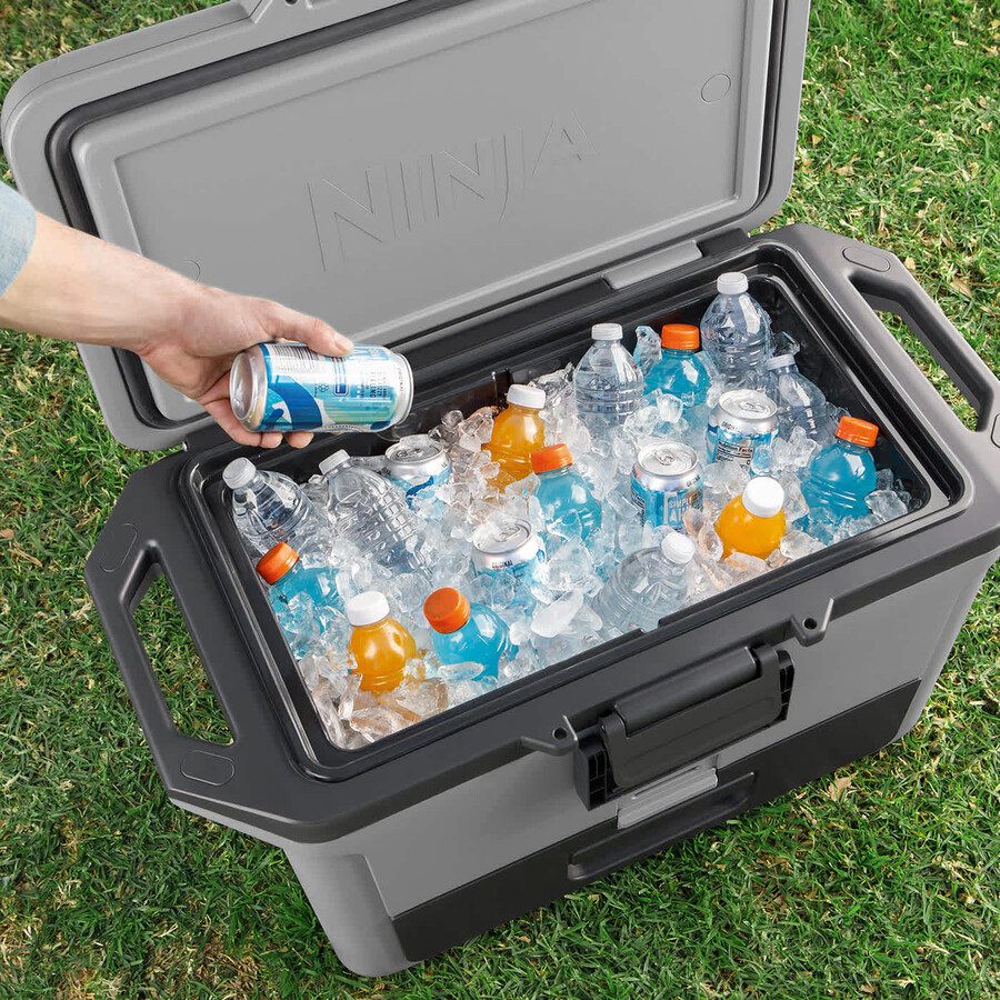 paquete de hielera ninja frostvault de 50 cuartos47 litros paquete de hielo y botella thirsti