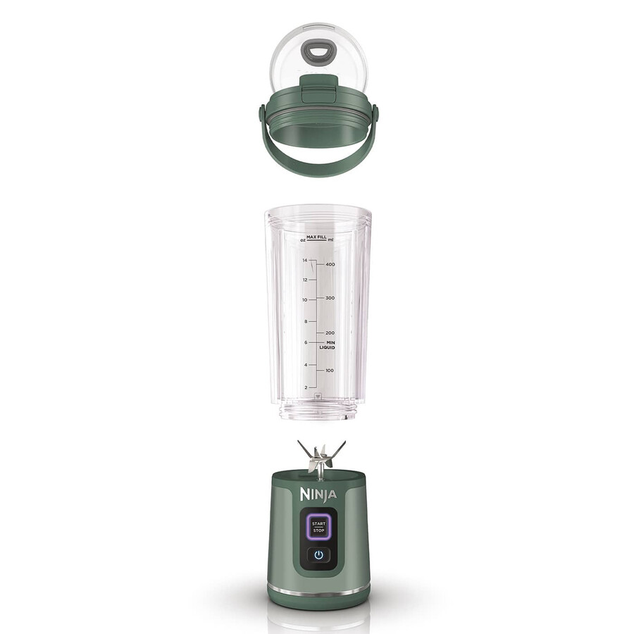licuadora portátil inalámbrica ninja blast – verde bosque bc151ukem