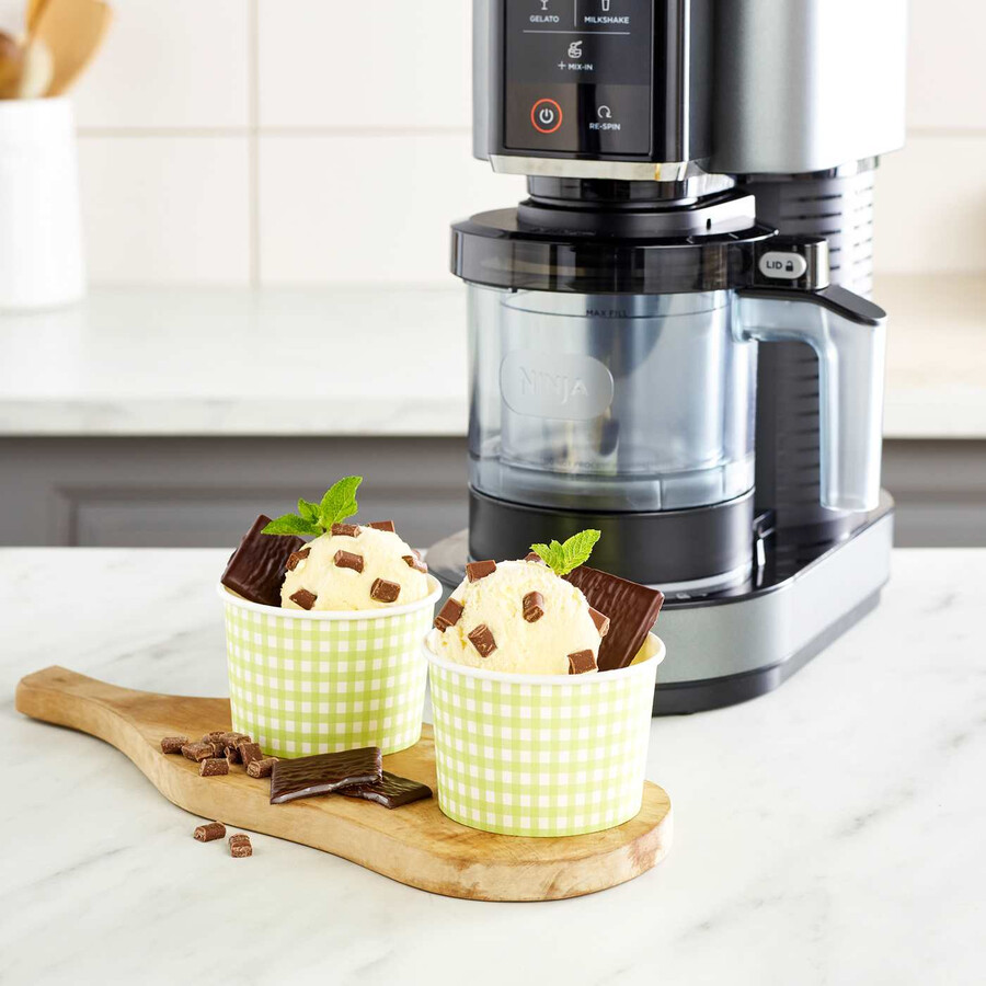 máquina para hacer helados y postres helados ninja creami paquete de 6 recipientes con tapas multicolores