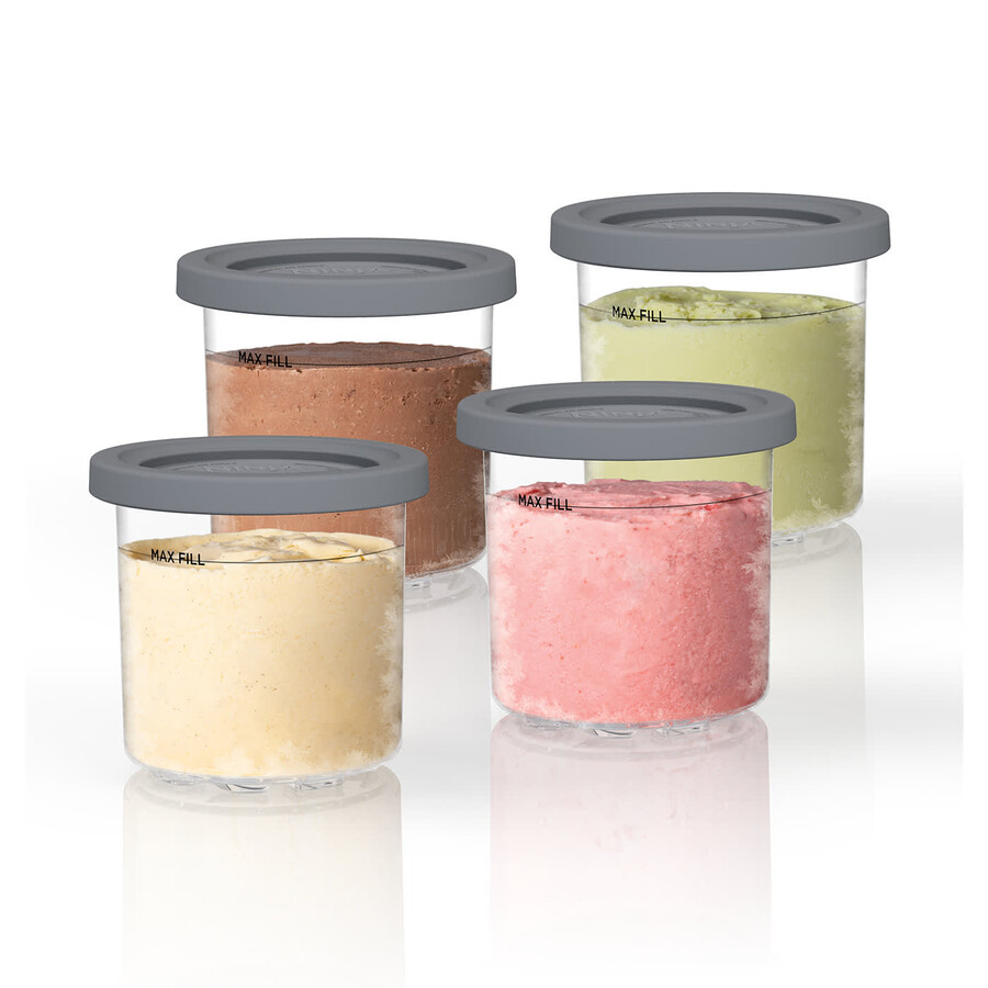 máquina para hacer helados y postres helados ninja creami paquete de 6 recipientes con tapas multicolores