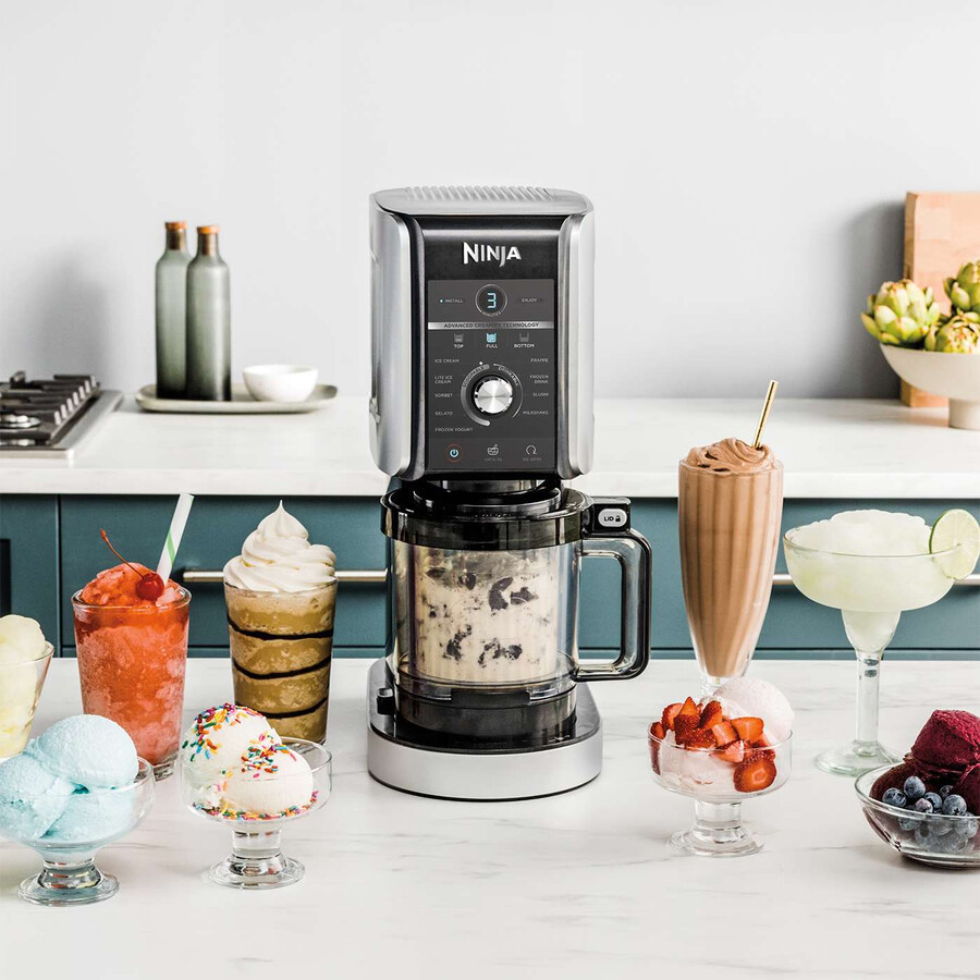 máquina para hacer helados y bebidas congeladas ninja creami deluxe 10 en 1 paquete de 4