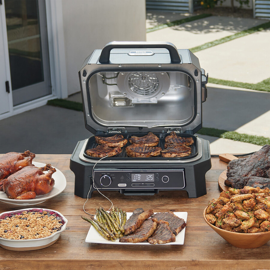 parrilla y ahumador eléctrico ninja woodfire pro xl og850uk
