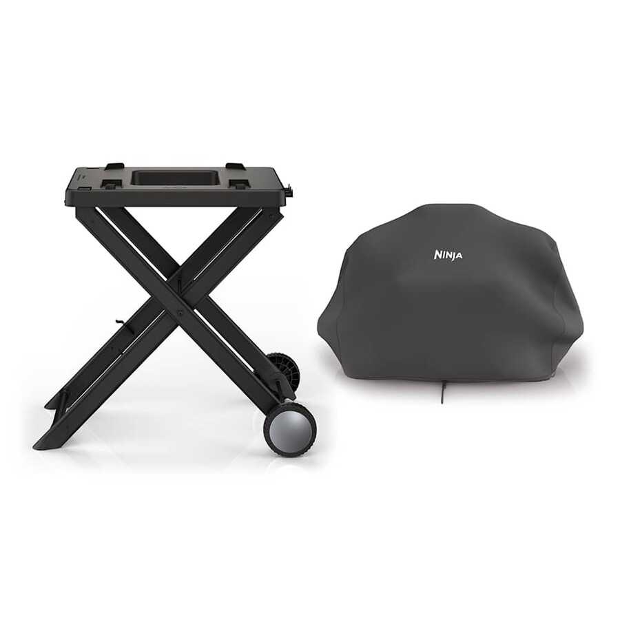 paquete de soporte y cubierta para parrilla eléctrica ninja woodfire