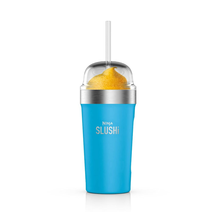 vaso térmico ninja slushi con tapa y pajita – azul brillante xskbblbleuk