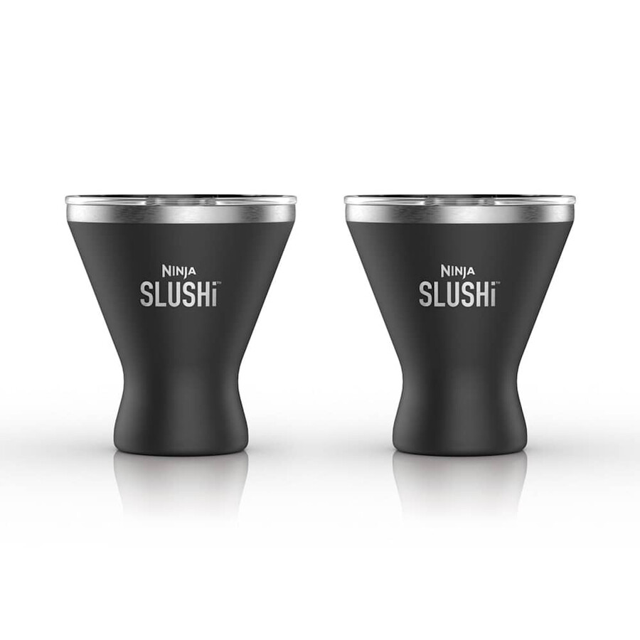 paquete de 2 vasos para cóctel ninja slushi color negro